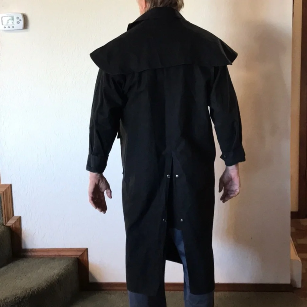 Original Australian Stockman Oil Coat Ranch coat cosplay period play - Picture 8 of 16